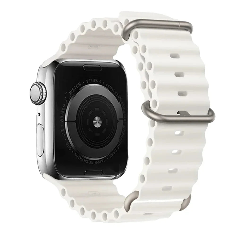 Silicone Strap For watch band 44mm 40mm 49mm 45mm 41mm 38mm accessorie correa bracelet iWatch Ultra 2 series 7 6 5 se 8 9