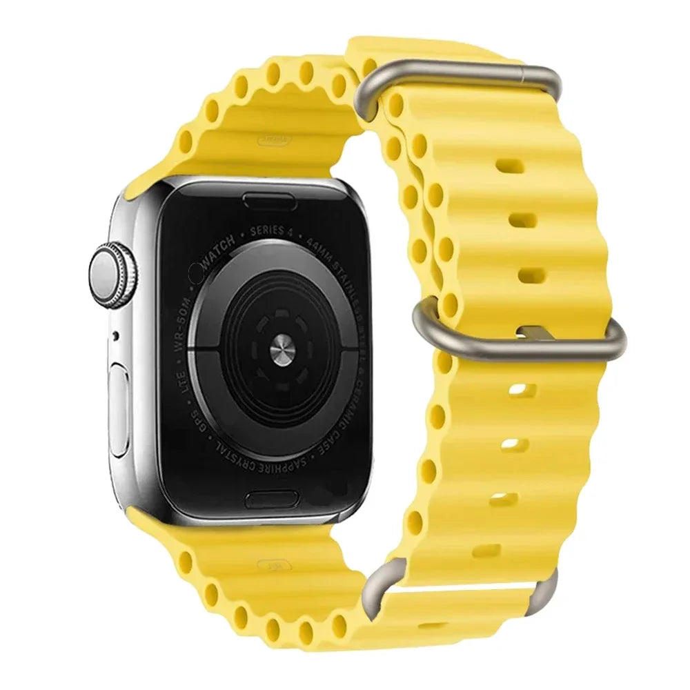 Silicone Strap For watch band 44mm 40mm 49mm 45mm 41mm 38mm accessorie correa bracelet iWatch Ultra 2 series 7 6 5 se 8 9