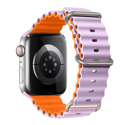Silicone Strap For watch band 44mm 40mm 49mm 45mm 41mm 38mm accessorie correa bracelet iWatch Ultra 2 series 7 6 5 se 8 9