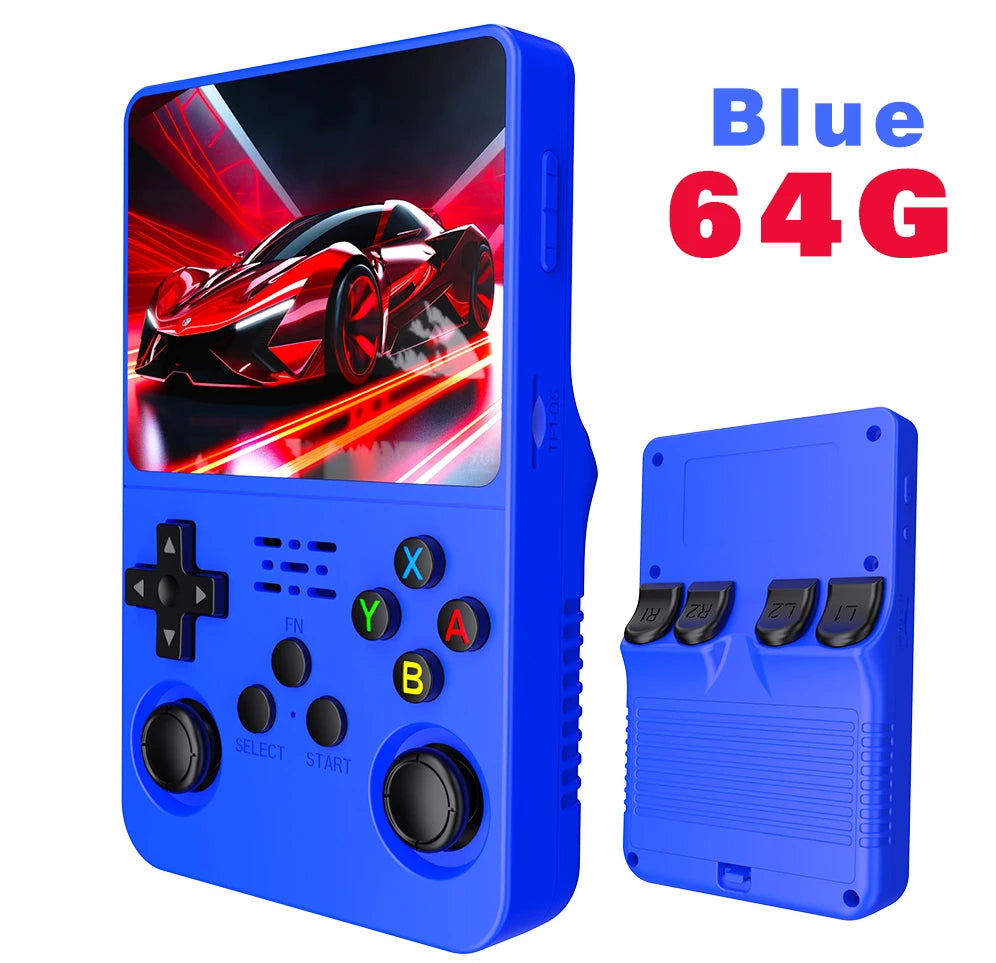 Open Source R36S Retro Handheld Video Game Console Linux System 3.5 Inch IPS Screen Portable Pocket Video Player 64GB 128G Games