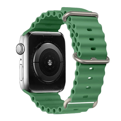 Silicone Strap For watch band 44mm 40mm 49mm 45mm 41mm 38mm accessorie correa bracelet iWatch Ultra 2 series 7 6 5 se 8 9