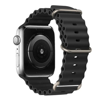 Silicone Strap For watch band 44mm 40mm 49mm 45mm 41mm 38mm accessorie correa bracelet iWatch Ultra 2 series 7 6 5 se 8 9