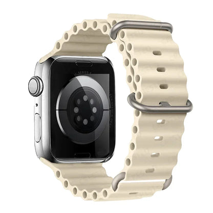 Silicone Strap For watch band 44mm 40mm 49mm 45mm 41mm 38mm accessorie correa bracelet iWatch Ultra 2 series 7 6 5 se 8 9