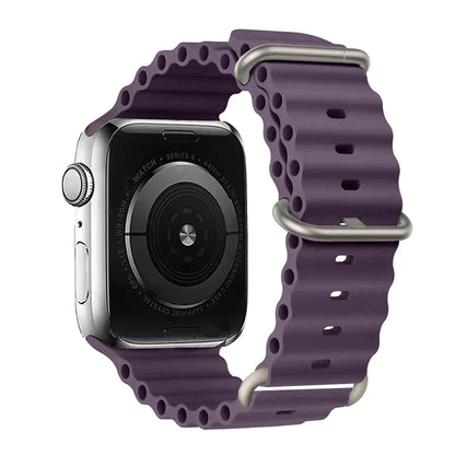 Silicone Strap For watch band 44mm 40mm 49mm 45mm 41mm 38mm accessorie correa bracelet iWatch Ultra 2 series 7 6 5 se 8 9