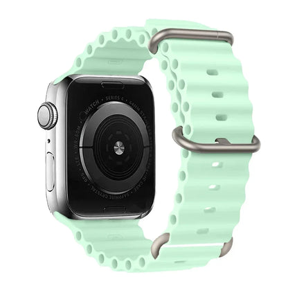 Silicone Strap For watch band 44mm 40mm 49mm 45mm 41mm 38mm accessorie correa bracelet iWatch Ultra 2 series 7 6 5 se 8 9