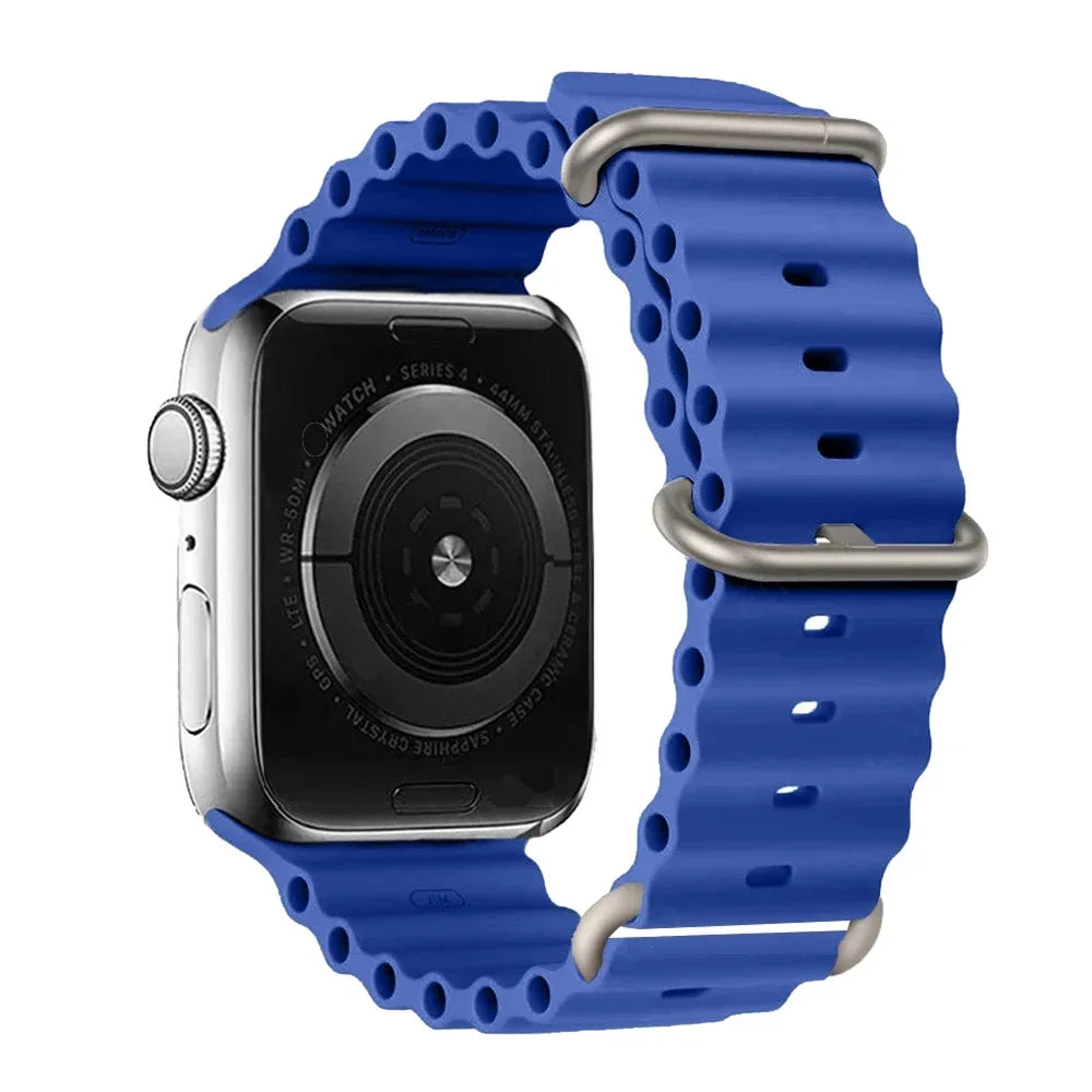Silicone Strap For watch band 44mm 40mm 49mm 45mm 41mm 38mm accessorie correa bracelet iWatch Ultra 2 series 7 6 5 se 8 9