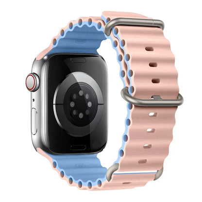 Silicone Strap For watch band 44mm 40mm 49mm 45mm 41mm 38mm accessorie correa bracelet iWatch Ultra 2 series 7 6 5 se 8 9