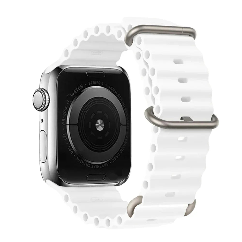 Silicone Strap For watch band 44mm 40mm 49mm 45mm 41mm 38mm accessorie correa bracelet iWatch Ultra 2 series 7 6 5 se 8 9