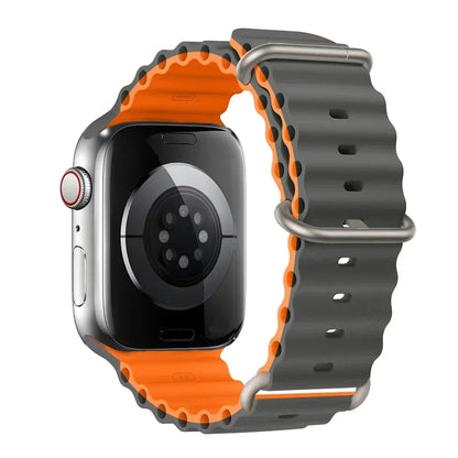 Silicone Strap For watch band 44mm 40mm 49mm 45mm 41mm 38mm accessorie correa bracelet iWatch Ultra 2 series 7 6 5 se 8 9