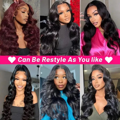 Loose Wave Black Color Synthetic Soft 13X4 HD Lace Frontal Wig For Black Women Prepucked Bleach Knots Glueless Wig Daily Party