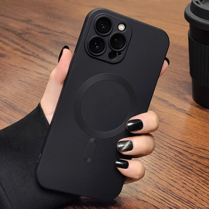 Original For Magsafe Magnetic Case For iPhone 16 13 12 11 14 15 Pro Max Matte Shockproof Cover Wireless Charge Phone Accessories