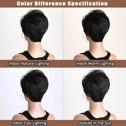 Black Wig  Natural Wigs for Women Short curly Synthetic Wig Daily Party Heat Resistant Hair