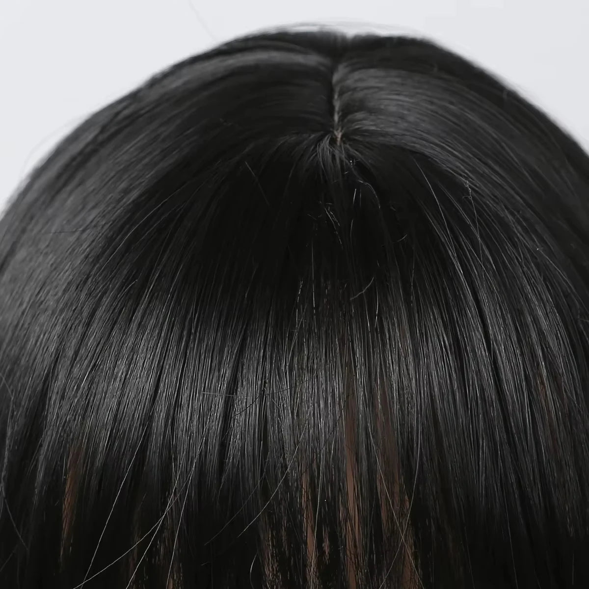Long Black Straight Wigs with Bangs Black Synthetic Wigs for Women Straight Hair Heat Resistant Wigs Daily Cosplay Fiber Hair