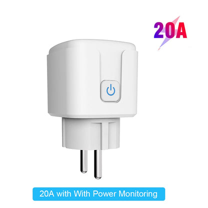 EWelink WiFi Smart Socket With Power Monitoring Smart Plug Voice Control Work with Alexa Google Home Yandex Маруся