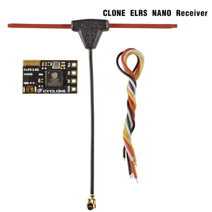 9IMOD 2.4GHz/915MHz ELRS Nano ExpressLRS Receiver with T Antenna Support WiFi Upgrade for RC FPV Traversing/Racing Drone