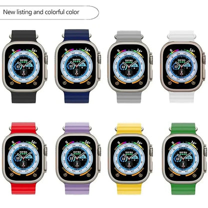 Silicone Strap For watch band 44mm 40mm 49mm 45mm 41mm 38mm accessorie correa bracelet iWatch Ultra 2 series 7 6 5 se 8 9