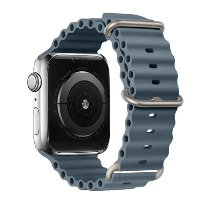 Silicone Strap For watch band 44mm 40mm 49mm 45mm 41mm 38mm accessorie correa bracelet iWatch Ultra 2 series 7 6 5 se 8 9