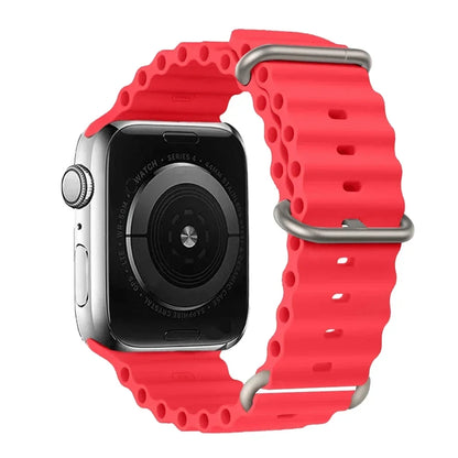 Silicone Strap For watch band 44mm 40mm 49mm 45mm 41mm 38mm accessorie correa bracelet iWatch Ultra 2 series 7 6 5 se 8 9